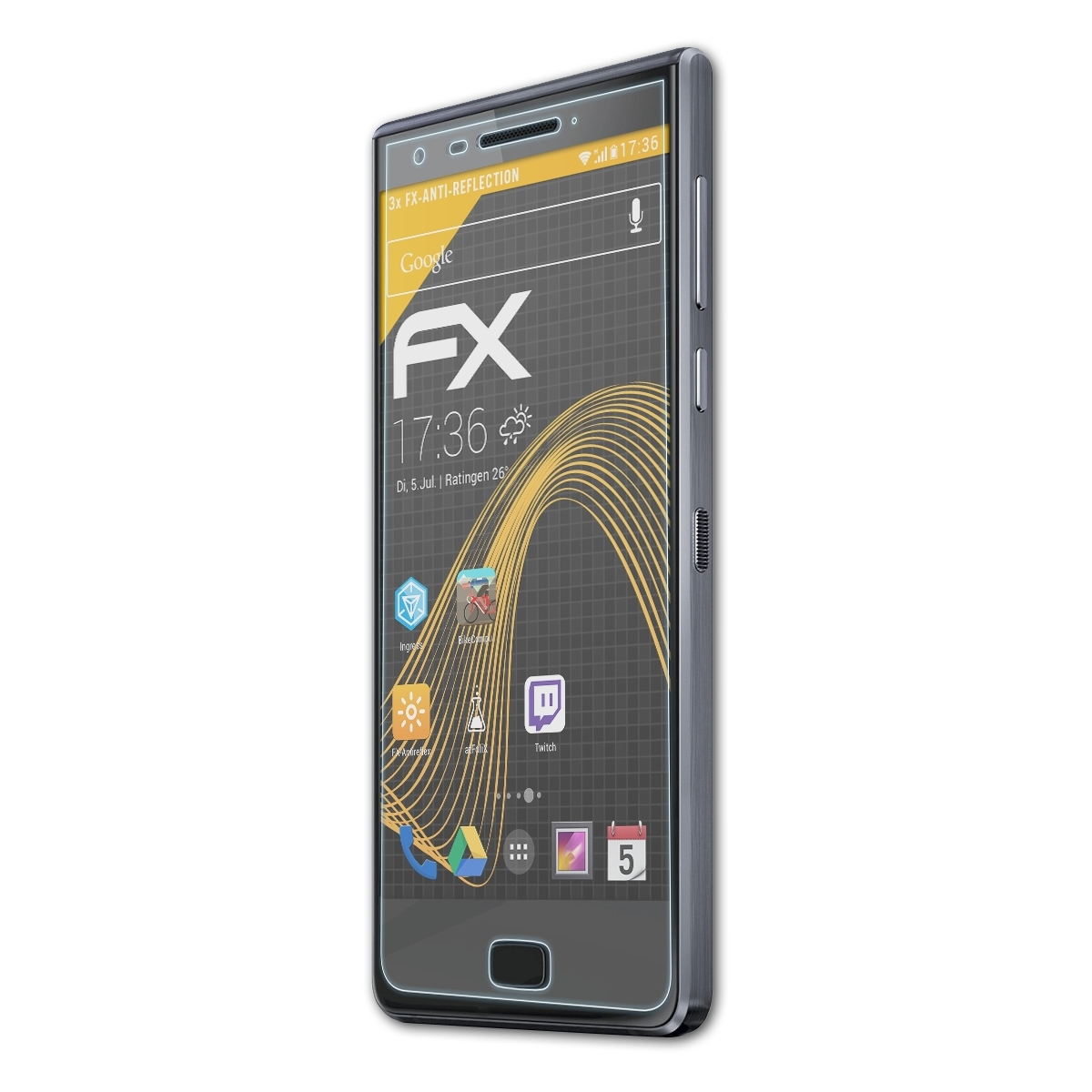 ATFOLIX 3x FX-Antireflex Displayschutz(für Motion) Blackberry