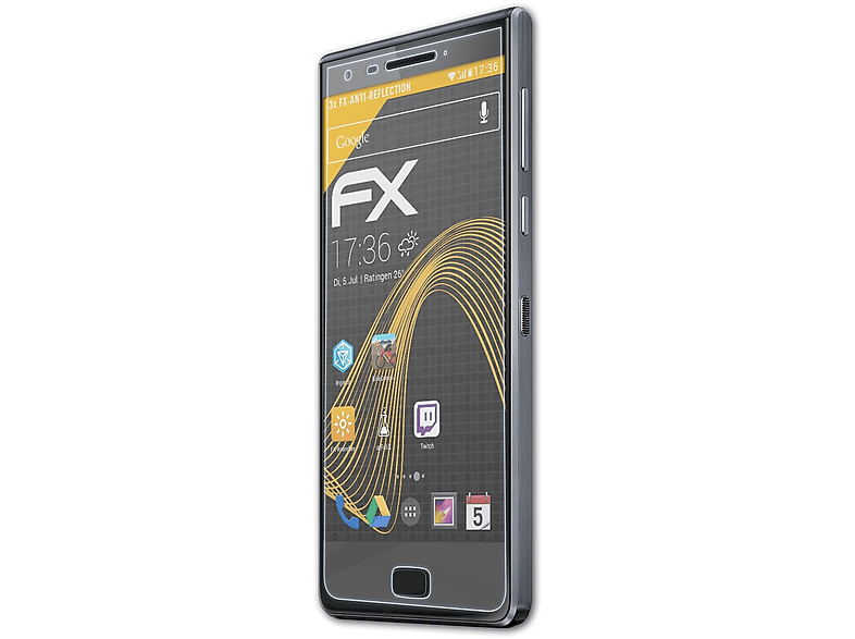 ATFOLIX 3x FX-Antireflex Displayschutz(für Blackberry Motion)