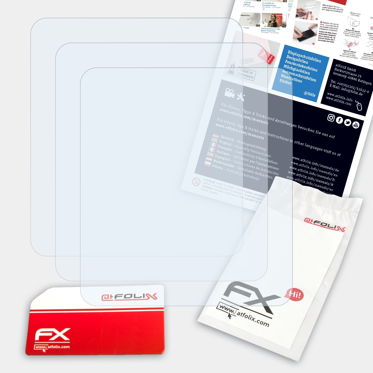 ATFOLIX 3x FX-Clear BBM 320c) Swisstone Displayschutz(für