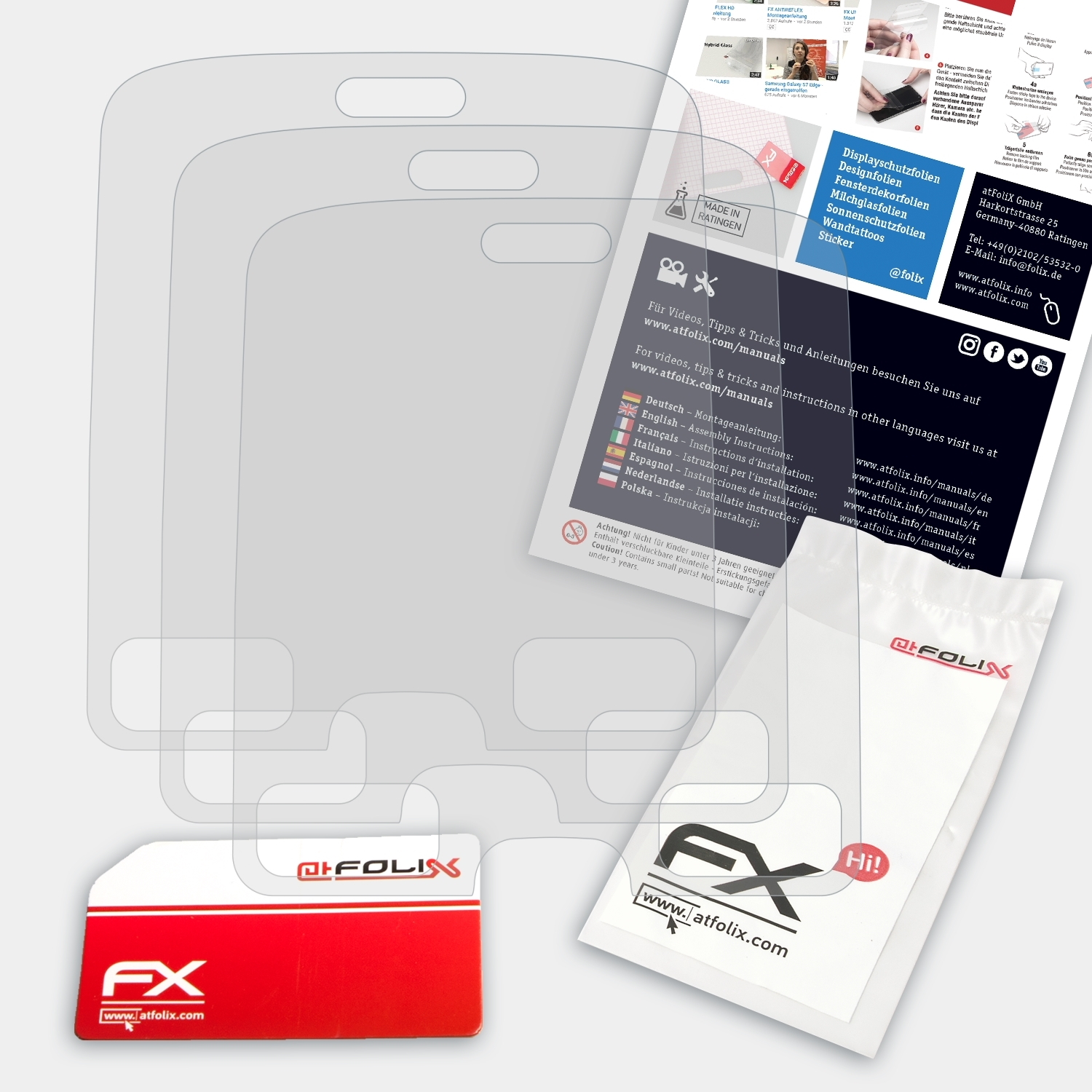 FX-Antireflex 3x Displayschutz(für Doro ATFOLIX 5030)