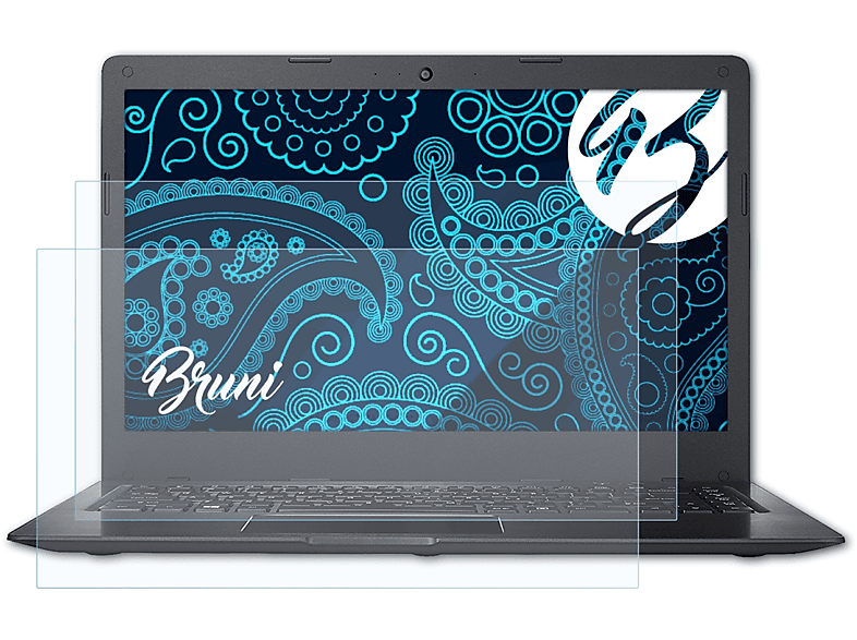 BRUNI 2x Basics-Clear Schutzfolie(für Acer Swift 1 (14 inch))