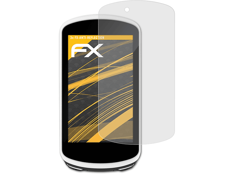 Displayschutz(für Edge Garmin ATFOLIX 3x FX-Antireflex 1030)