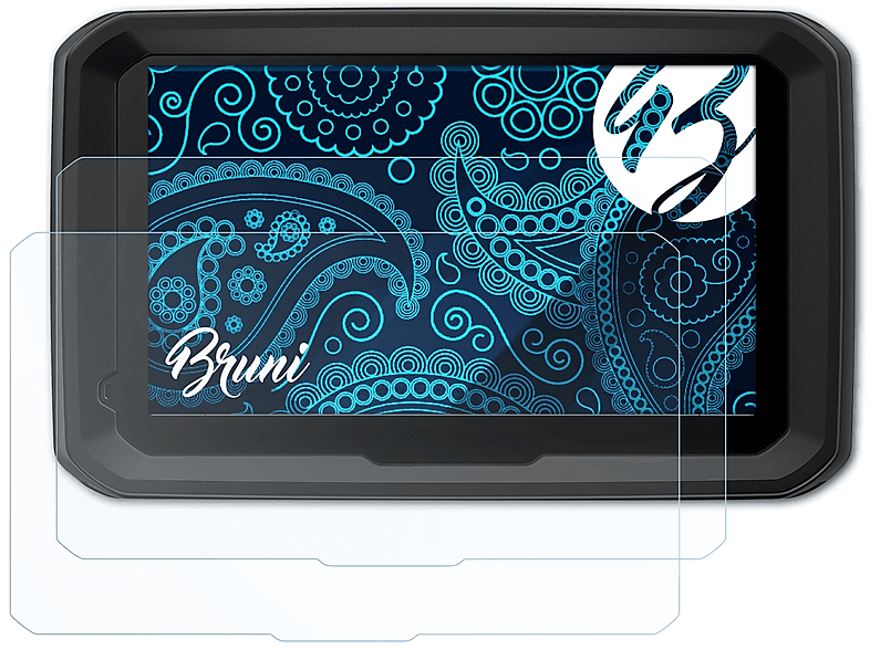 BRUNI 2x Basics-Clear Schutzfolie(für Garmin dezl LMT-D) 580