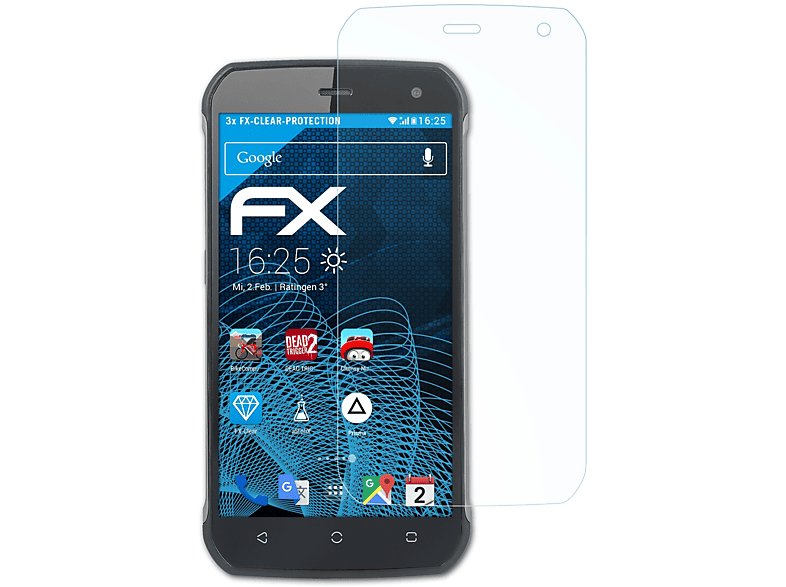 ATFOLIX myPhone Blade) Hammer Displayschutz(für FX-Clear 3x