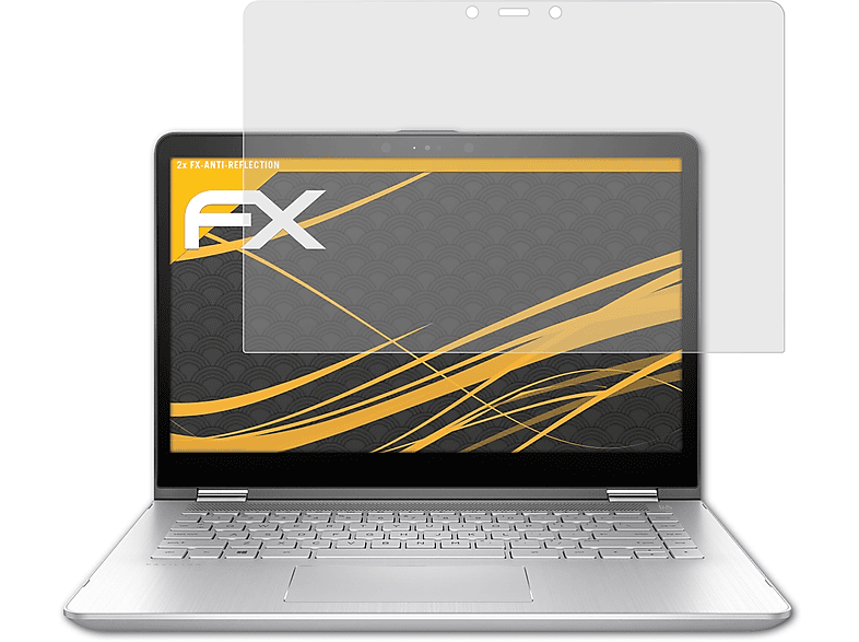 ATFOLIX 2x FX-Antireflex Displayschutz(für HP Pavilion x360 14-ba021ng)