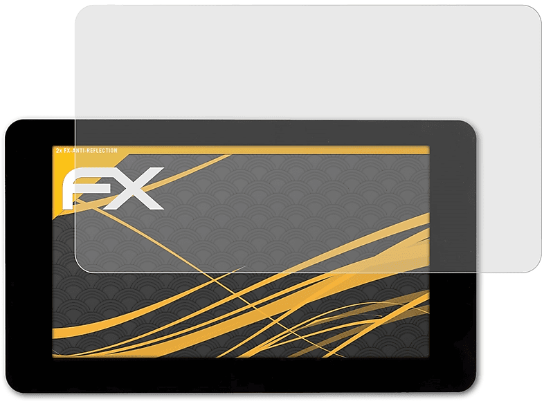 Raspberry Pi Zoll FX-Antireflex 7 Displayschutz(für ATFOLIX Bildschirm) 2x