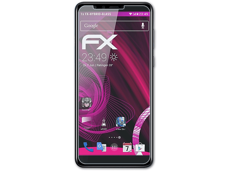 FX-Hybrid-Glass ATFOLIX (2018)) Y9 Schutzglas(für Huawei