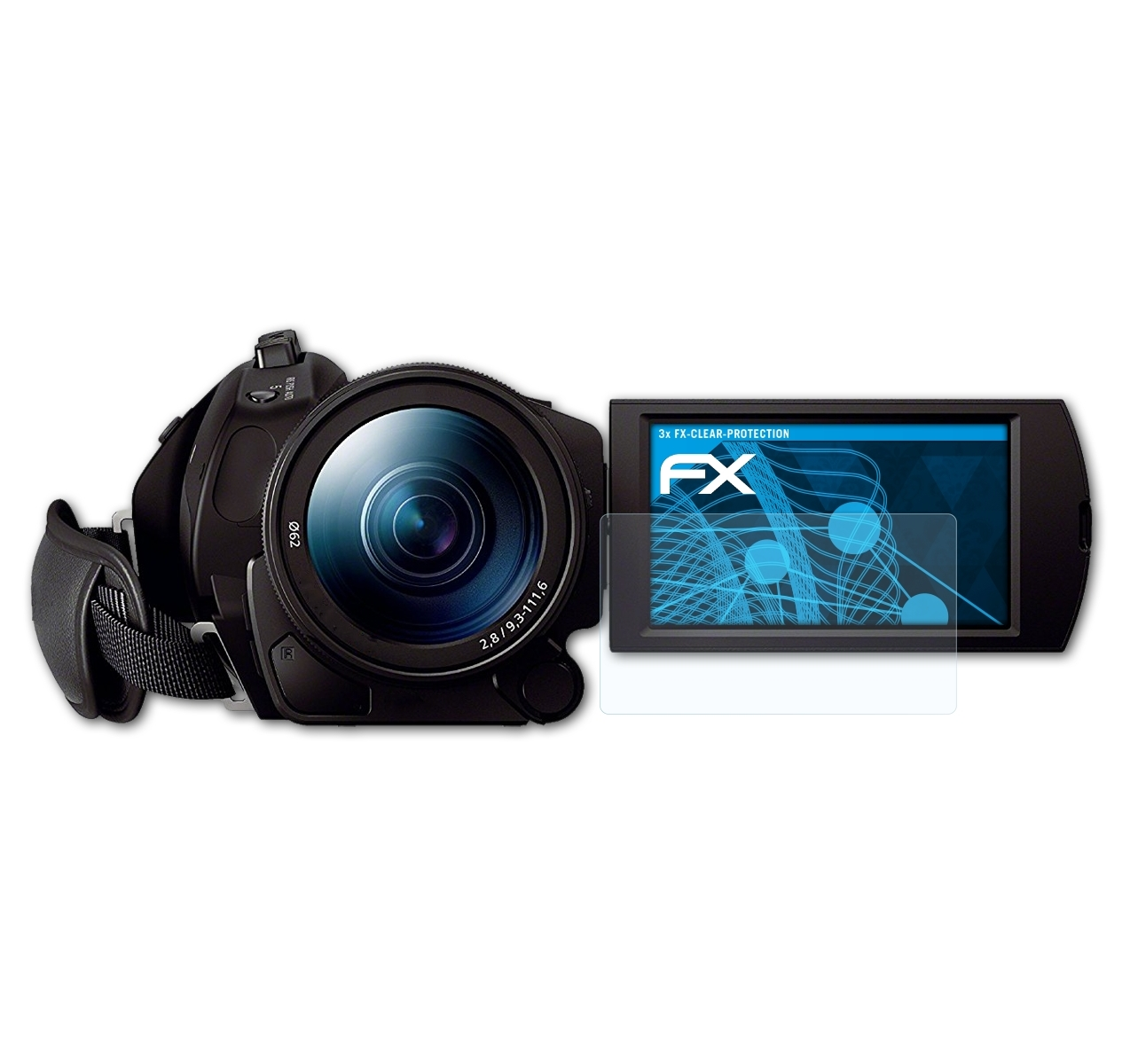 Sony FX-Clear 3x FDR-AX700) ATFOLIX Displayschutz(für