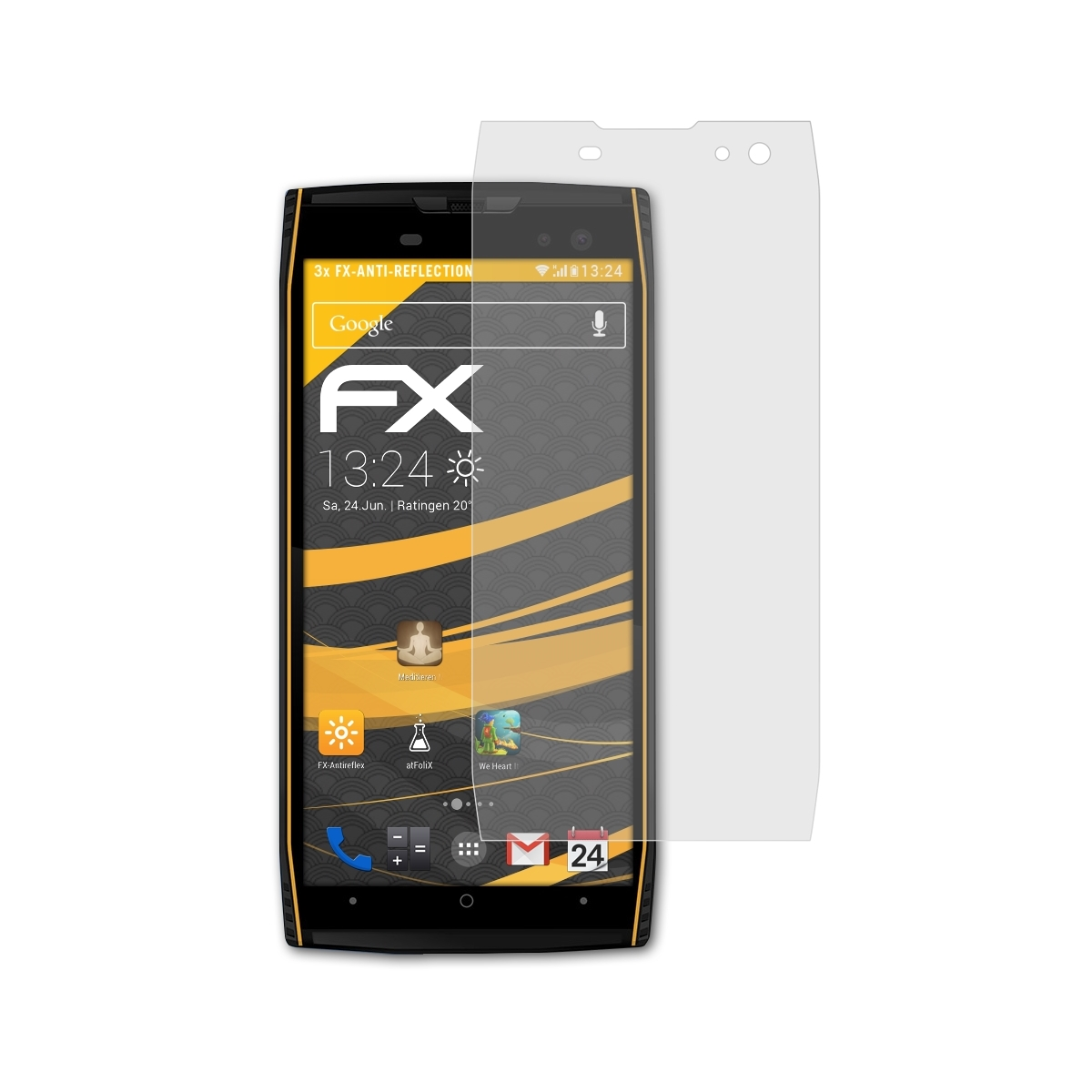 FX-Antireflex S50) Doogee 3x Displayschutz(für ATFOLIX