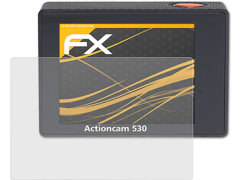 ATFOLIX 3x FX-Antireflex Displayschutz(für Rollei Actioncam 530)