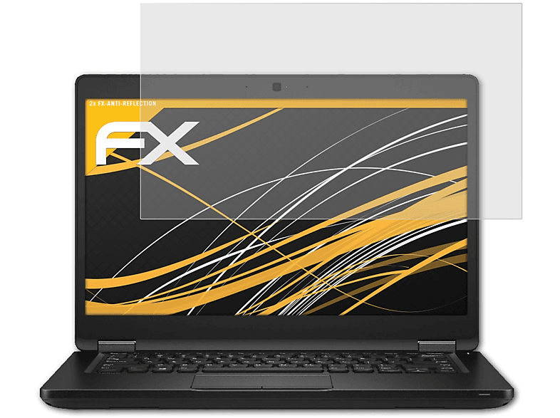 ATFOLIX 2x FX-Antireflex Displayschutz(für Dell Latitude 5480)