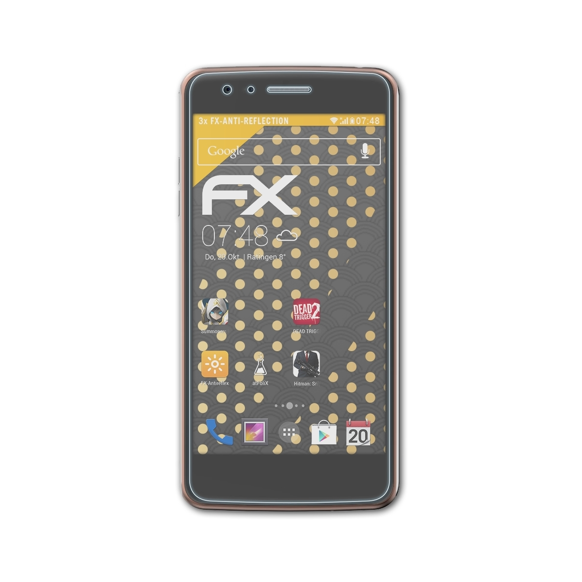 (LGX240)) K8 3x LG ATFOLIX Displayschutz(für FX-Antireflex