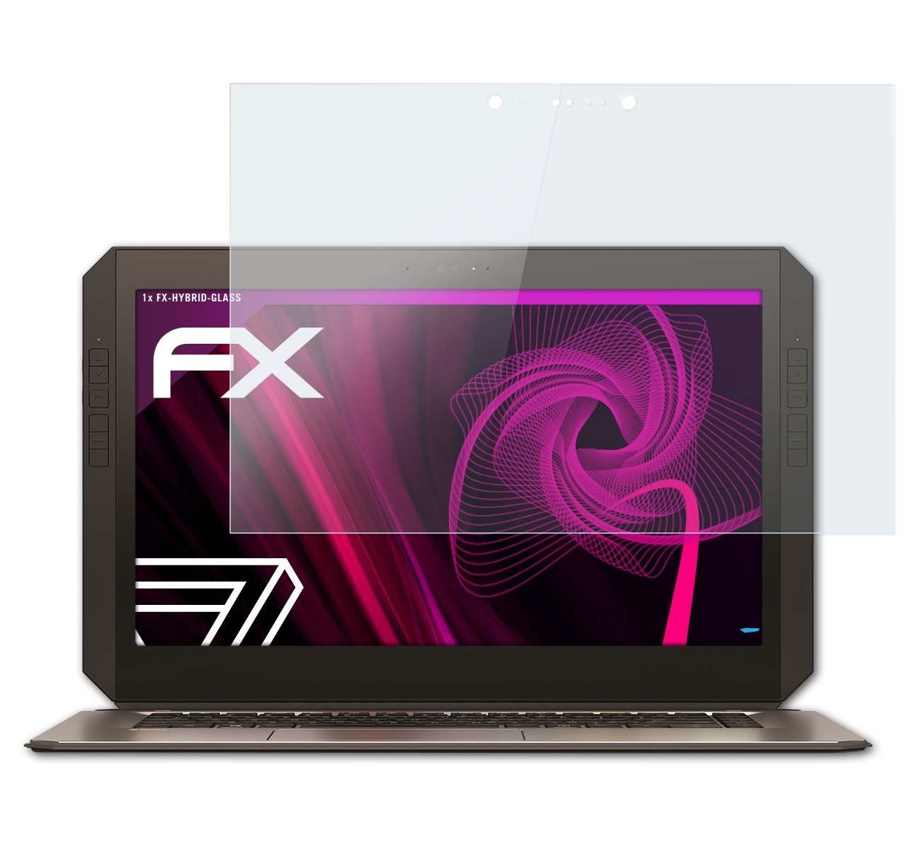 Schutzglas(für x2) ATFOLIX FX-Hybrid-Glass ZBook HP