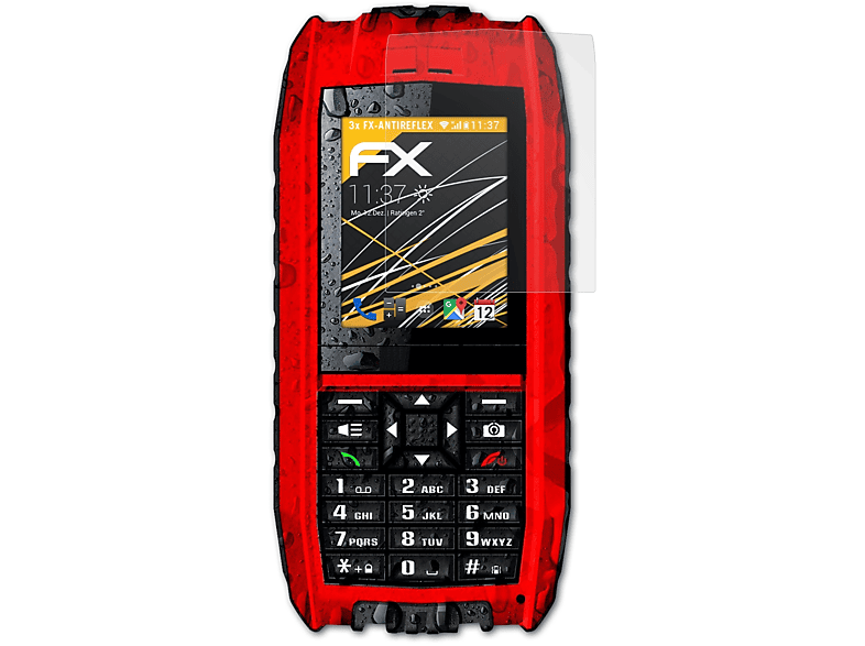 ATFOLIX 3x FX-Antireflex Displayschutz(für Crosscall Shark V2) | Displayschutzfolien & Gläser
