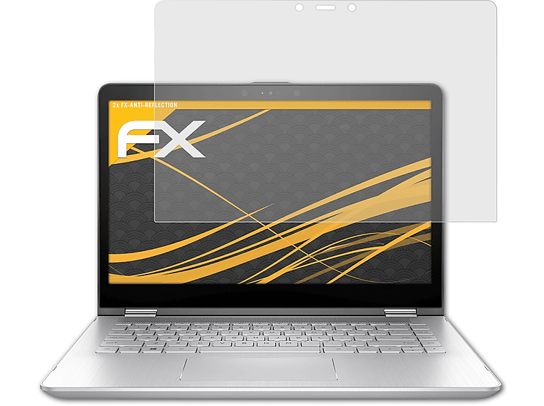 ATFOLIX 2x FX-Antireflex Displayschutz(für HP Pavilion x360 14-ba102ng)