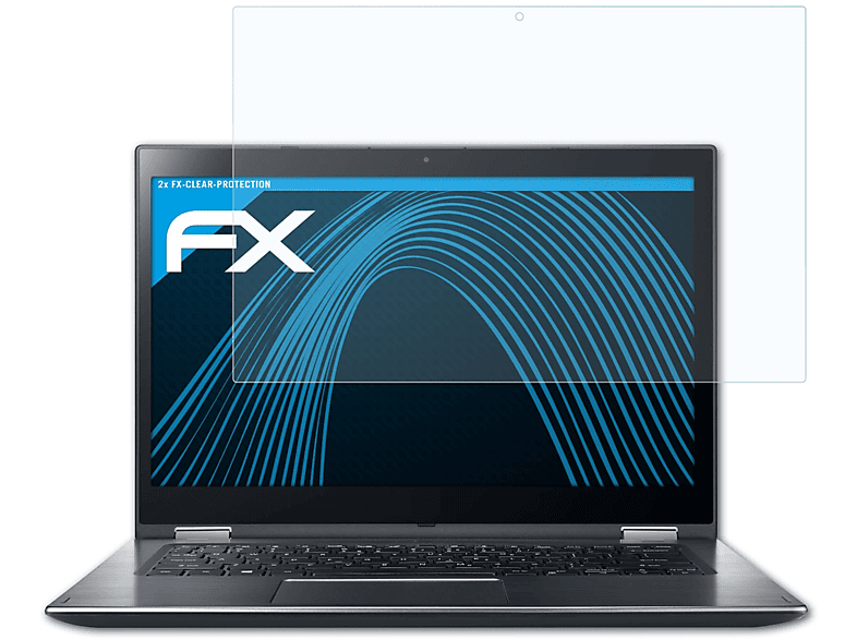 FX-Clear Spin Displayschutz(für 3 SP314-51 (2018)) ATFOLIX 2x Acer