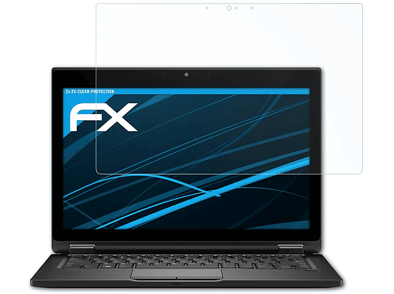 ATFOLIX 2x FX-Clear Displayschutz(für 5289 2-in-1) Dell Latitude