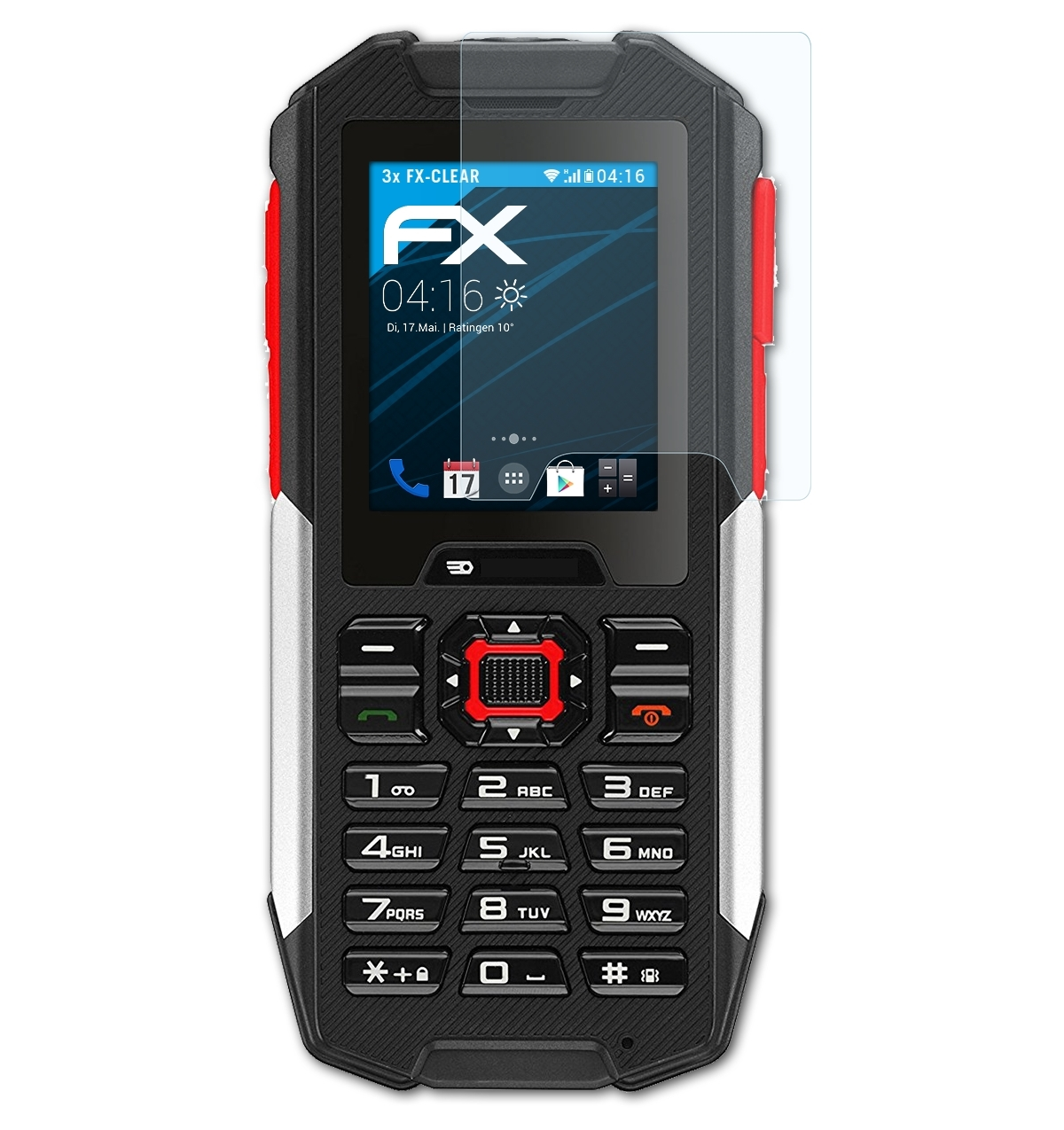 F100) 3x FX-Clear ATFOLIX Facom Displayschutz(für