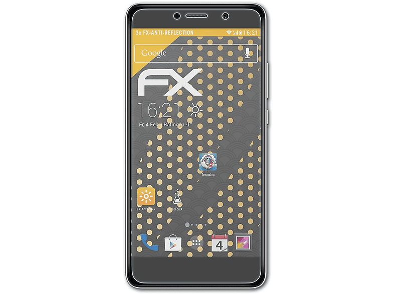 ATFOLIX 3x FX-Antireflex Displayschutz(für Huawei XT2) Ascend