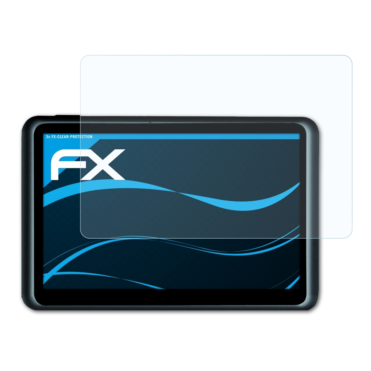 ATFOLIX 3x FX-Clear Displayschutz(für Blaupunkt Active) 65 TravelPilot