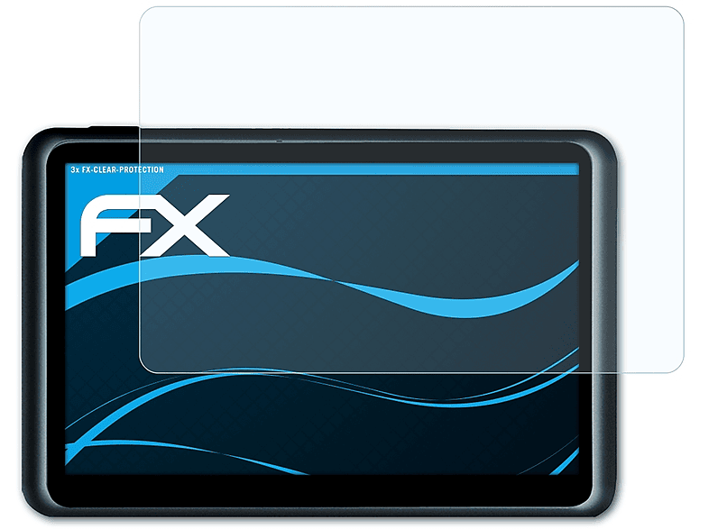Active) Displayschutz(für Blaupunkt TravelPilot FX-Clear 3x 65 ATFOLIX
