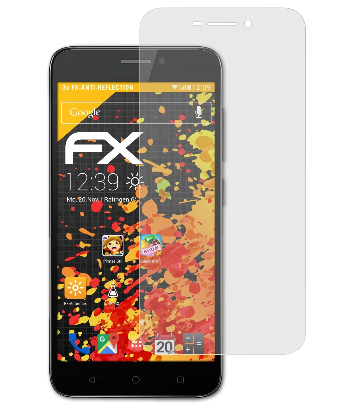 ATFOLIX 3x FX-Antireflex Y5s) TP-Link Displayschutz(für Neffos