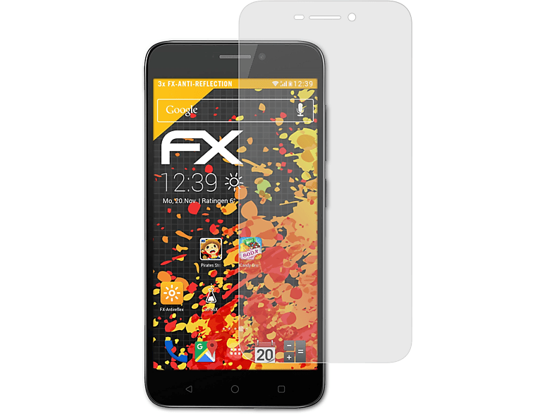 FX-Antireflex Y5s) ATFOLIX 3x TP-Link Displayschutz(für Neffos