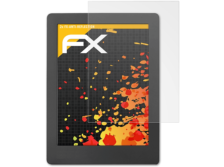 ATFOLIX 2x FX-Antireflex Displayschutz(für Kobo Aura H2O Edition 2)