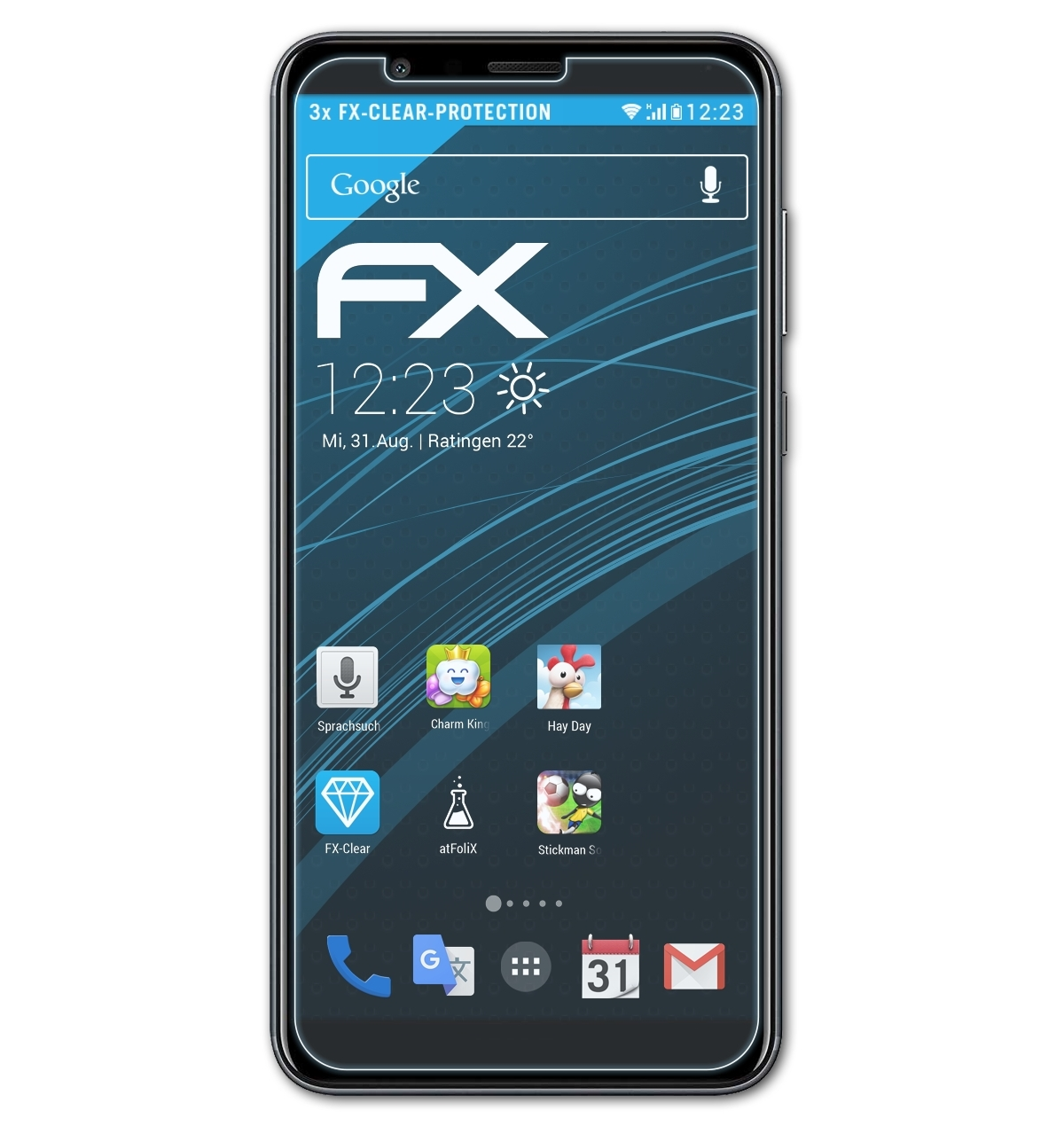 SE) FX-Clear Mate Displayschutz(für Huawei ATFOLIX 3x