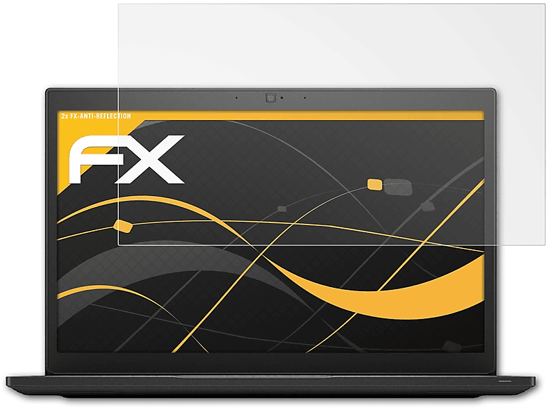 ATFOLIX 2x FX-Antireflex Displayschutz(für Dell Latitude 7490)