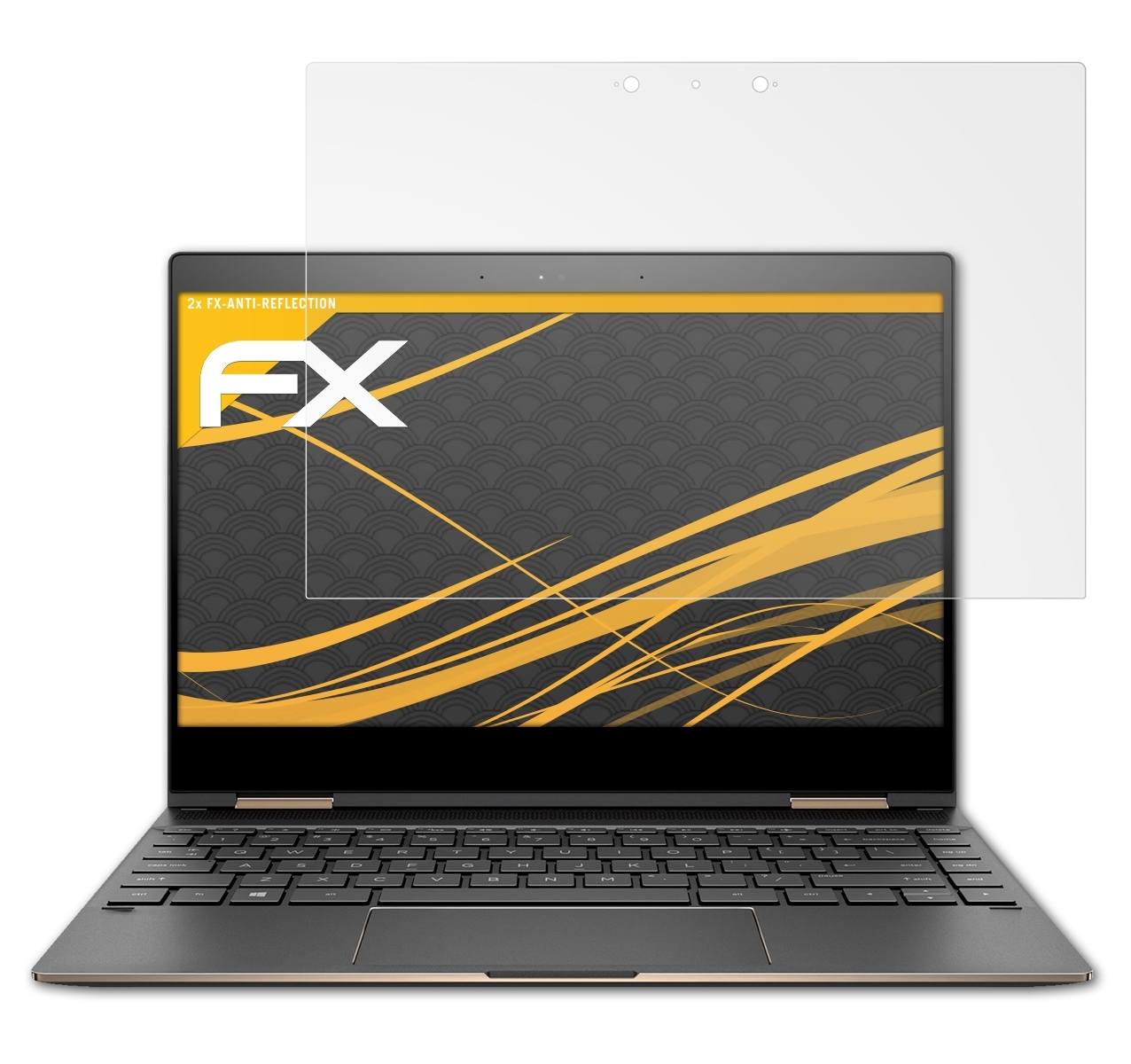 ATFOLIX 2x FX-Antireflex x360 Displayschutz(für 13-ae004na HP Spectre (13,3 inch))