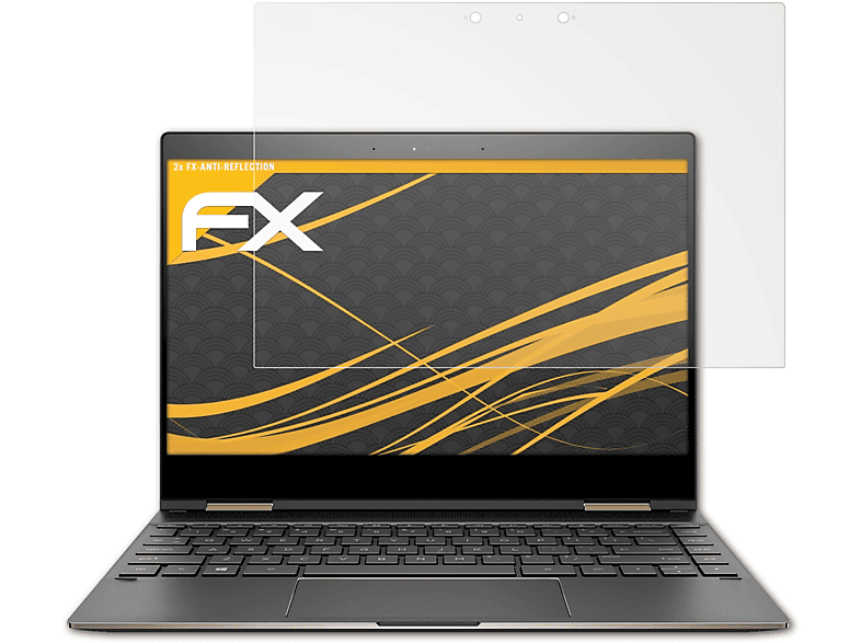 ATFOLIX 2x FX-Antireflex x360 Displayschutz(für 13-ae004na HP Spectre (13,3 inch))