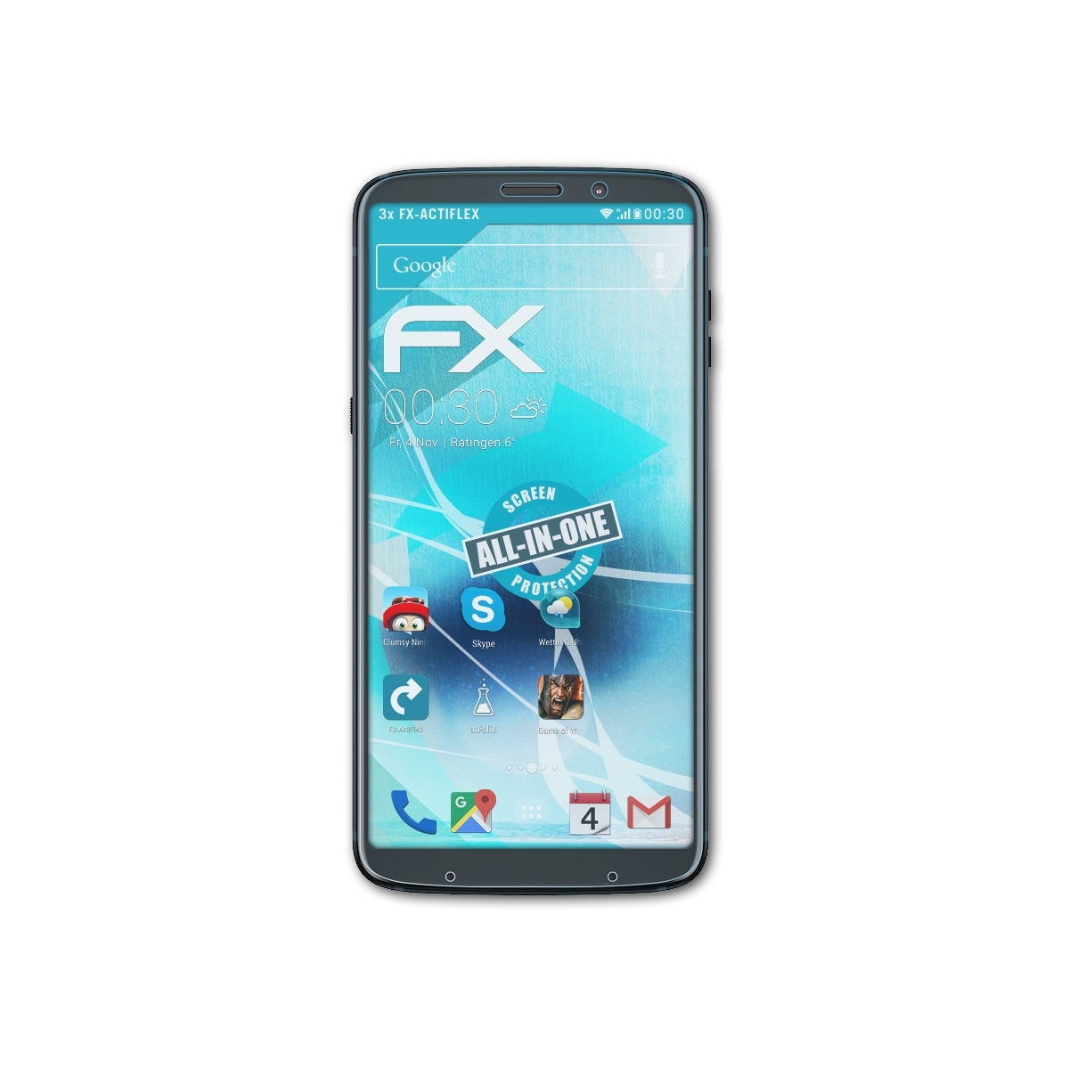 Play) Z3 Displayschutz(für Moto Lenovo Motorola FX-ActiFleX 3x ATFOLIX