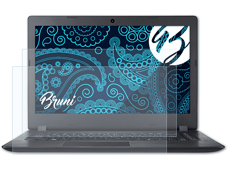 BRUNI 2x Basics-Clear A114-31 (14 inch)) Acer Schutzfolie(für Aspire 1