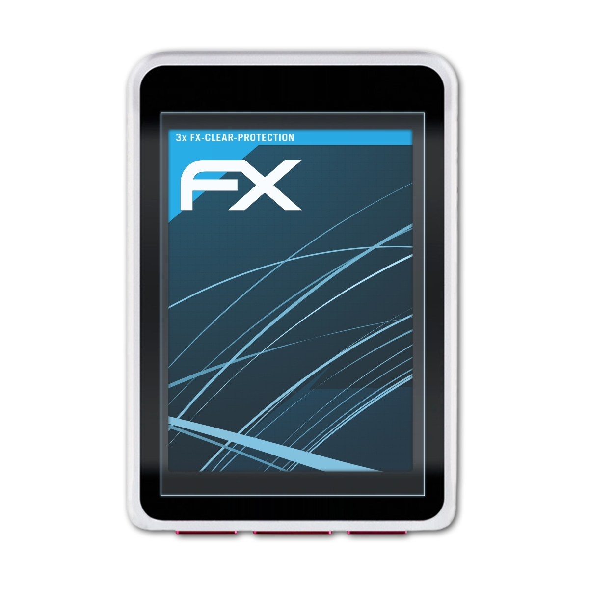 GPS) 3x Displayschutz(für M7 VDO FX-Clear ATFOLIX
