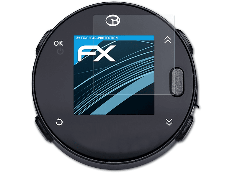 ATFOLIX 3x FX-Clear Displayschutz(für GolfBuddy Voice X)