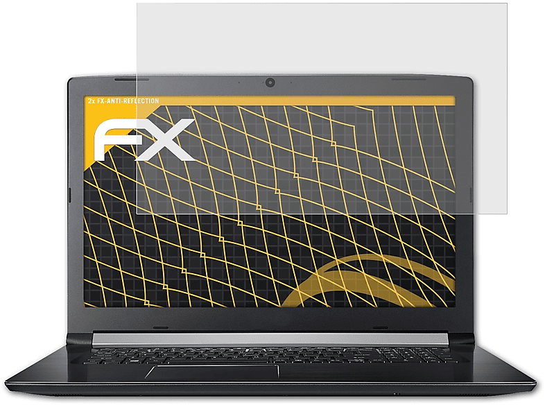 Displayschutz(für ATFOLIX 5 2x FX-Antireflex (17,3 Aspire Acer A517-51G inch))