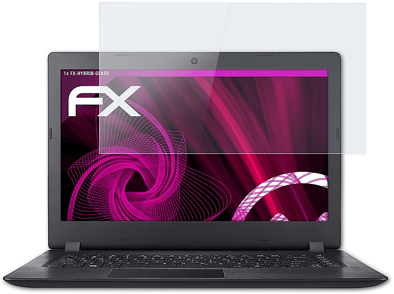 ATFOLIX FX-Hybrid-Glass Schutzglas(für Acer Aspire (14 A114-31 1 inch))