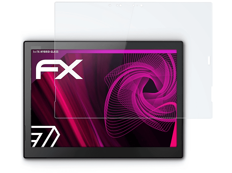 2018)) (3rd ThinkPad FX-Hybrid-Glass X1 Lenovo ATFOLIX Schutzglas(für Tablet Gen.
