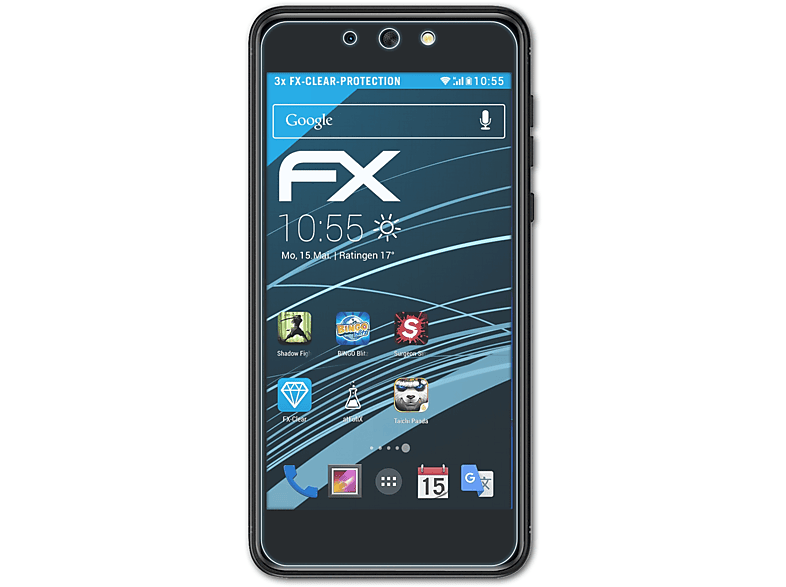 BLU M2 Grand FX-Clear 3x (2018)) ATFOLIX Displayschutz(für