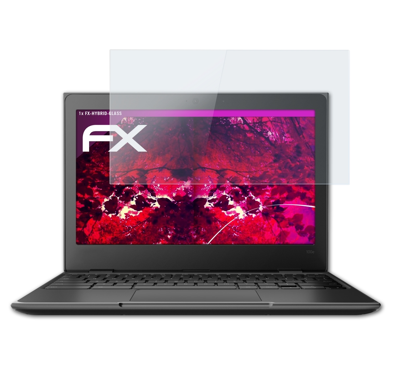 ATFOLIX FX-Hybrid-Glass Chromebook) 100e Schutzglas(für Lenovo