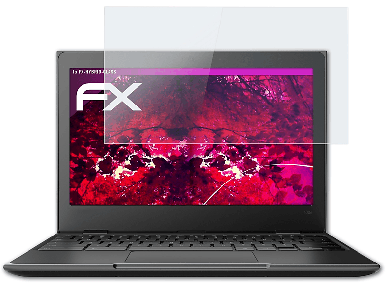 ATFOLIX FX-Hybrid-Glass Chromebook) 100e Schutzglas(für Lenovo