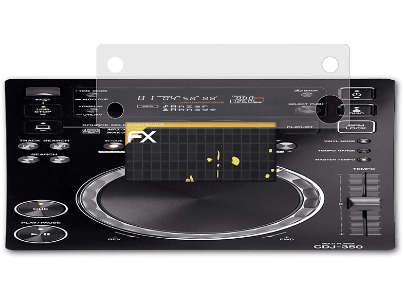 Pioneer FX-Antireflex ATFOLIX CDJ-350) Displayschutz(für 3x