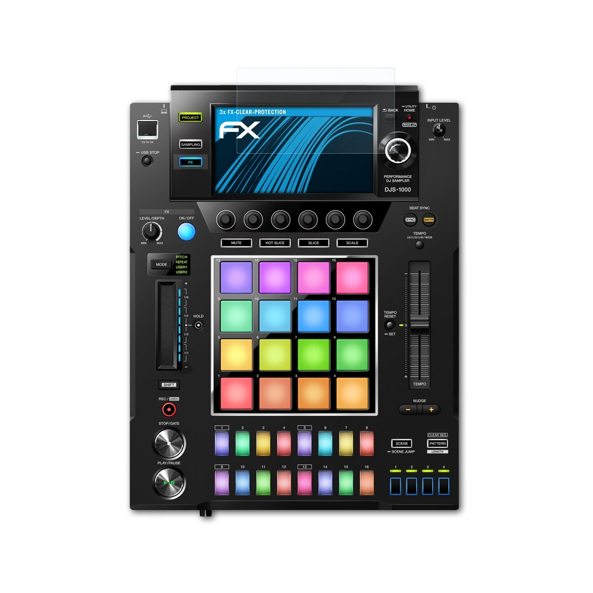 3x Pioneer ATFOLIX Displayschutz(für FX-Clear DJS-1000)