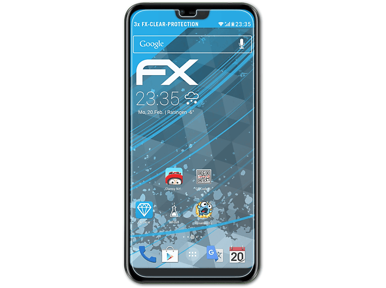 ATFOLIX 3x FX-Clear Nokia Displayschutz(für X6 (2018))