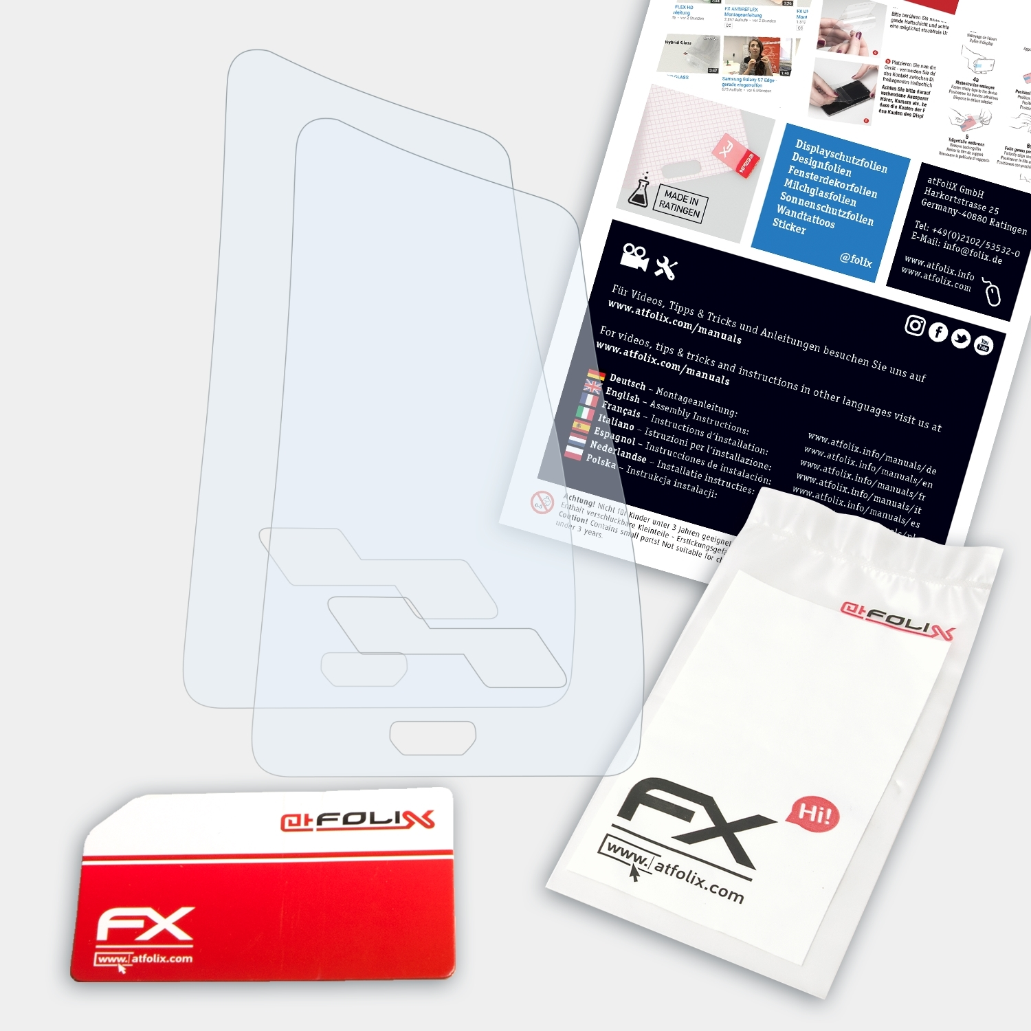 ATFOLIX 2x FX-Clear Displayschutz(für Mag (Right Smok Handed)) Kit