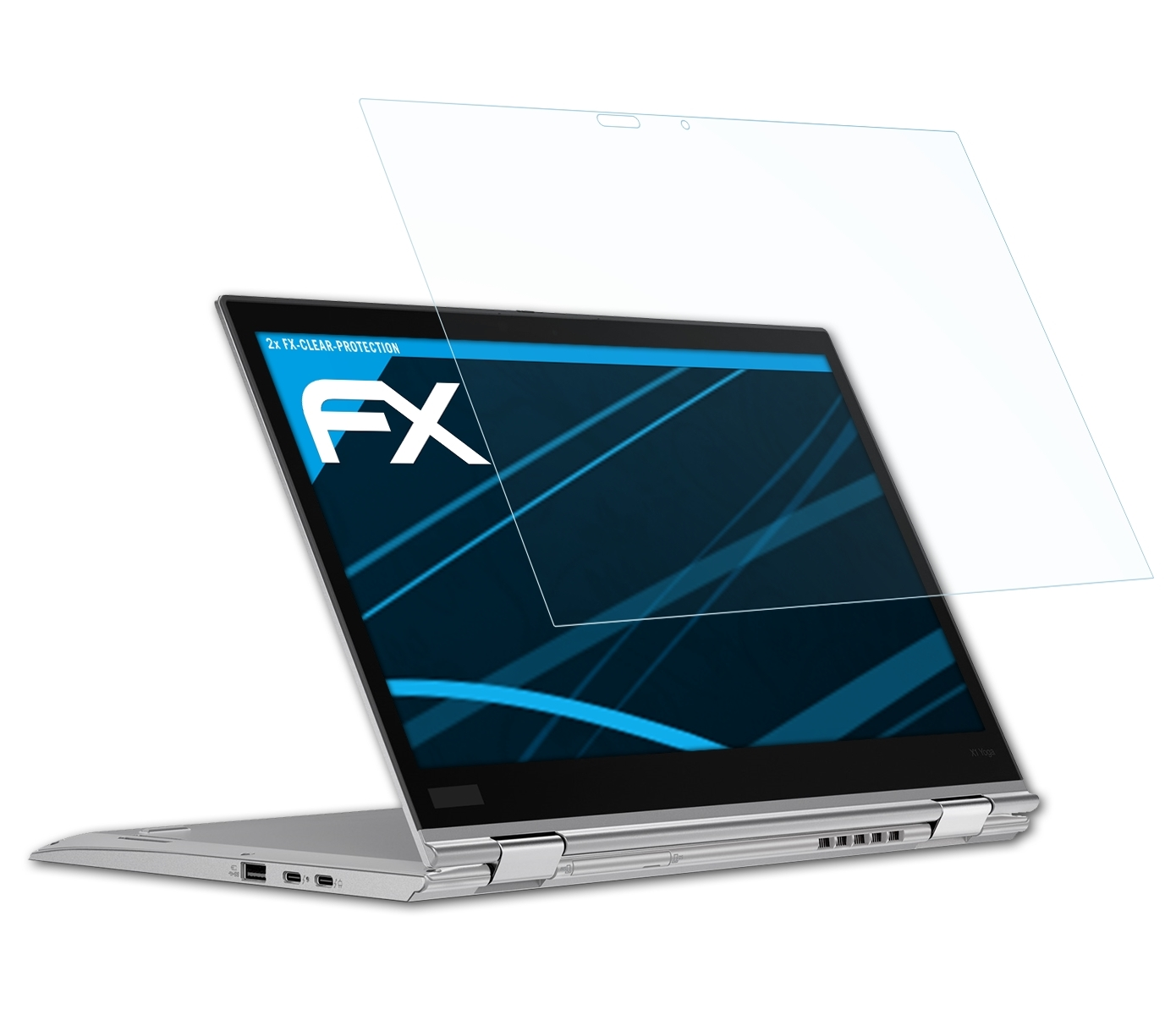 2018)) X1 Displayschutz(für Yoga ThinkPad Gen. ATFOLIX FX-Clear (3rd 2x Lenovo
