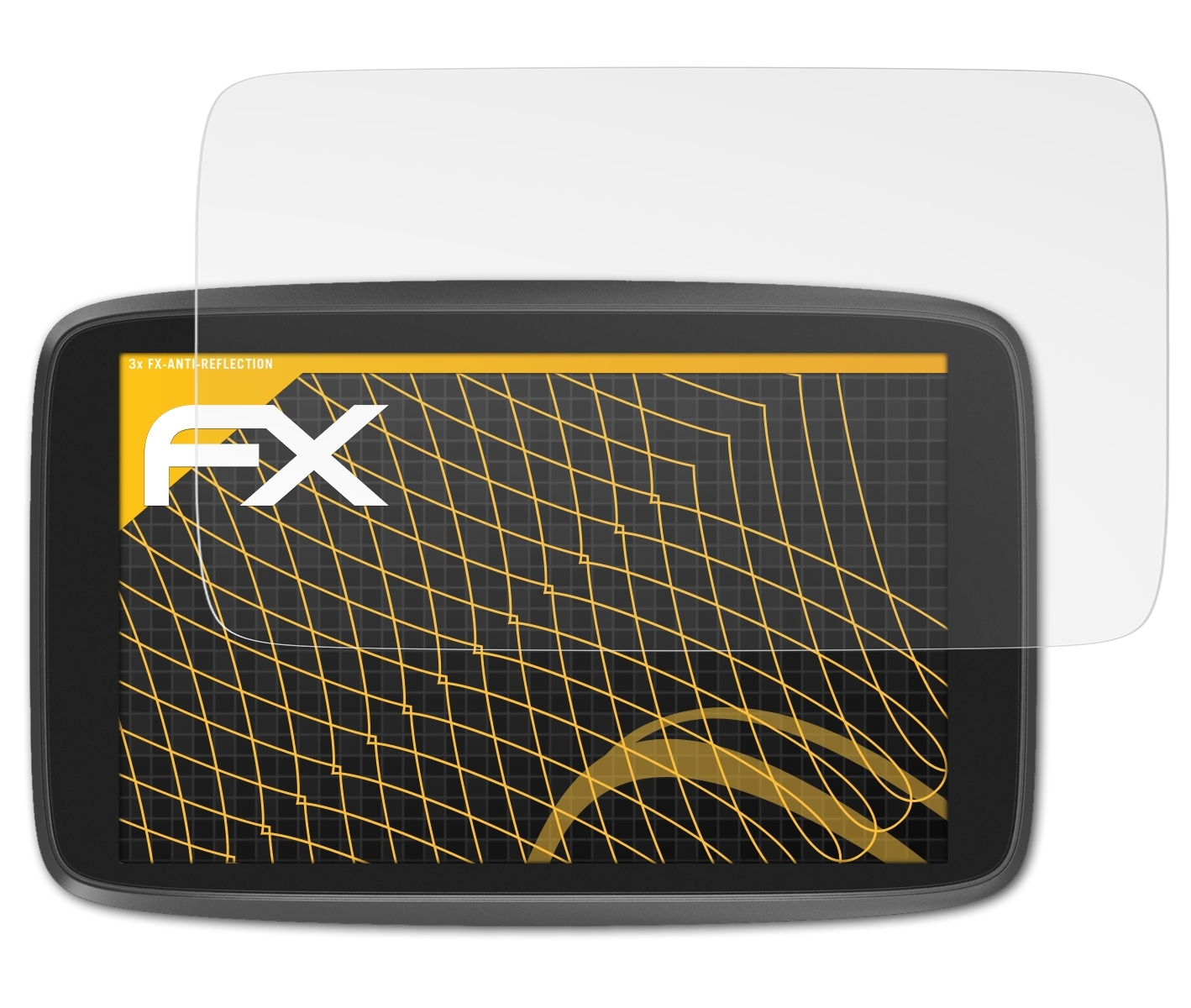 ATFOLIX 3x FX-Antireflex Displayschutz(für TomTom Camper) GO