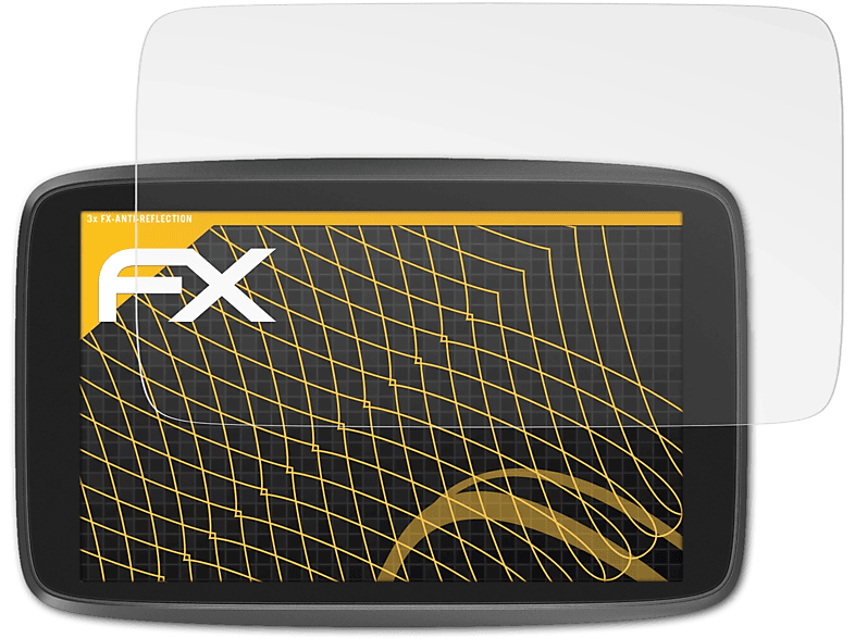 ATFOLIX 3x FX-Antireflex Displayschutz(für Camper) GO TomTom