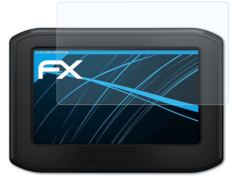ATFOLIX 3x FX-Clear LMT-S) Zumo Displayschutz(für 396 Garmin